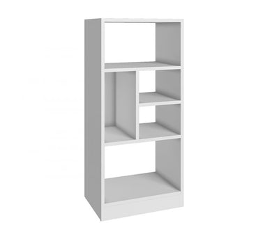 Medium-Sized White Bookcase in Sleek & Clean Style