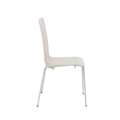 White Guest or Conference Chair with Chrome base (set of 4)