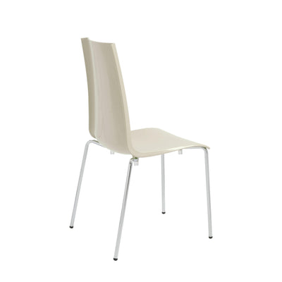 White Guest or Conference Chair with Chrome base (set of 4)