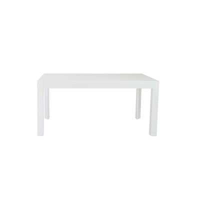 63" White Executive Office Desk with High Gloss Lacquer
