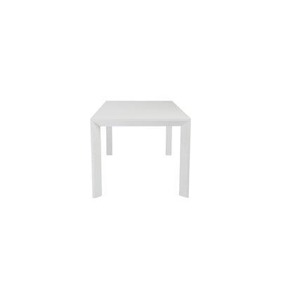 63" White Executive Office Desk with High Gloss Lacquer
