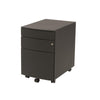 Premium Black Mobile File Cabinet with Lock from Euro Style