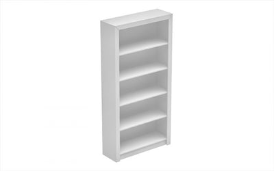Classic White Bookcase w/ Matte Finish