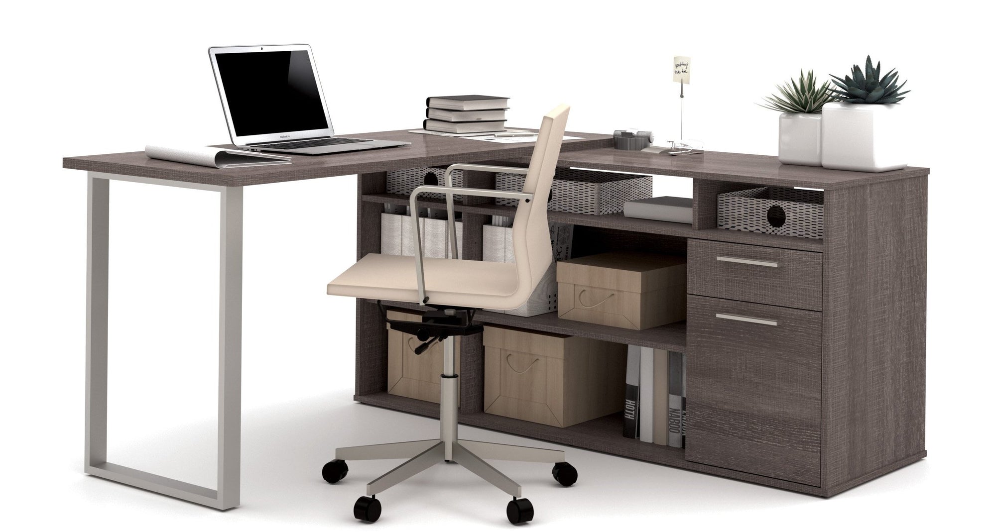 Modern L Shaped Computer Desk - Foter