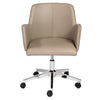 Curved Professional Office Chair in Taupe
