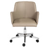 Curved Professional Office Chair in Taupe