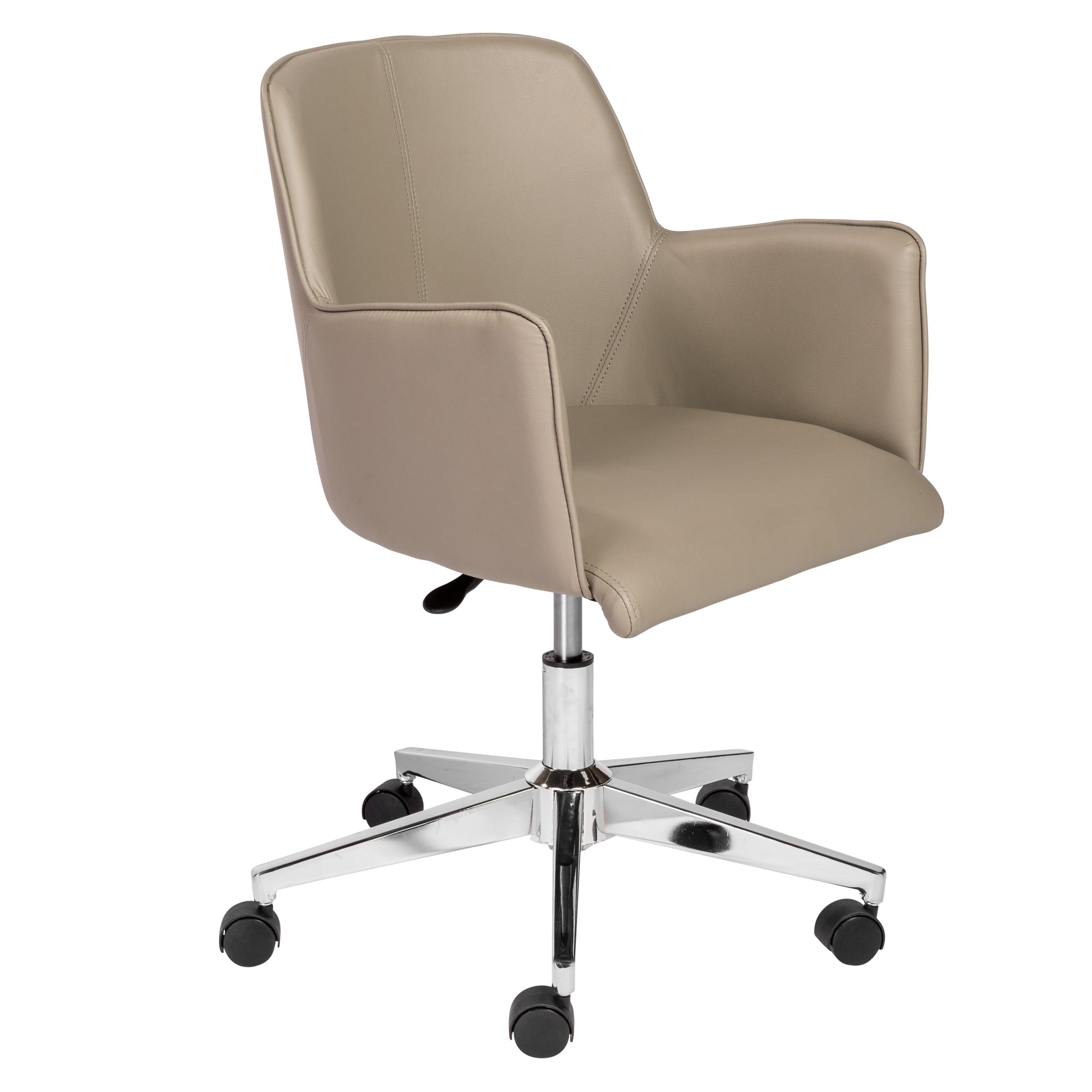 Curved Professional Office Chair in Taupe