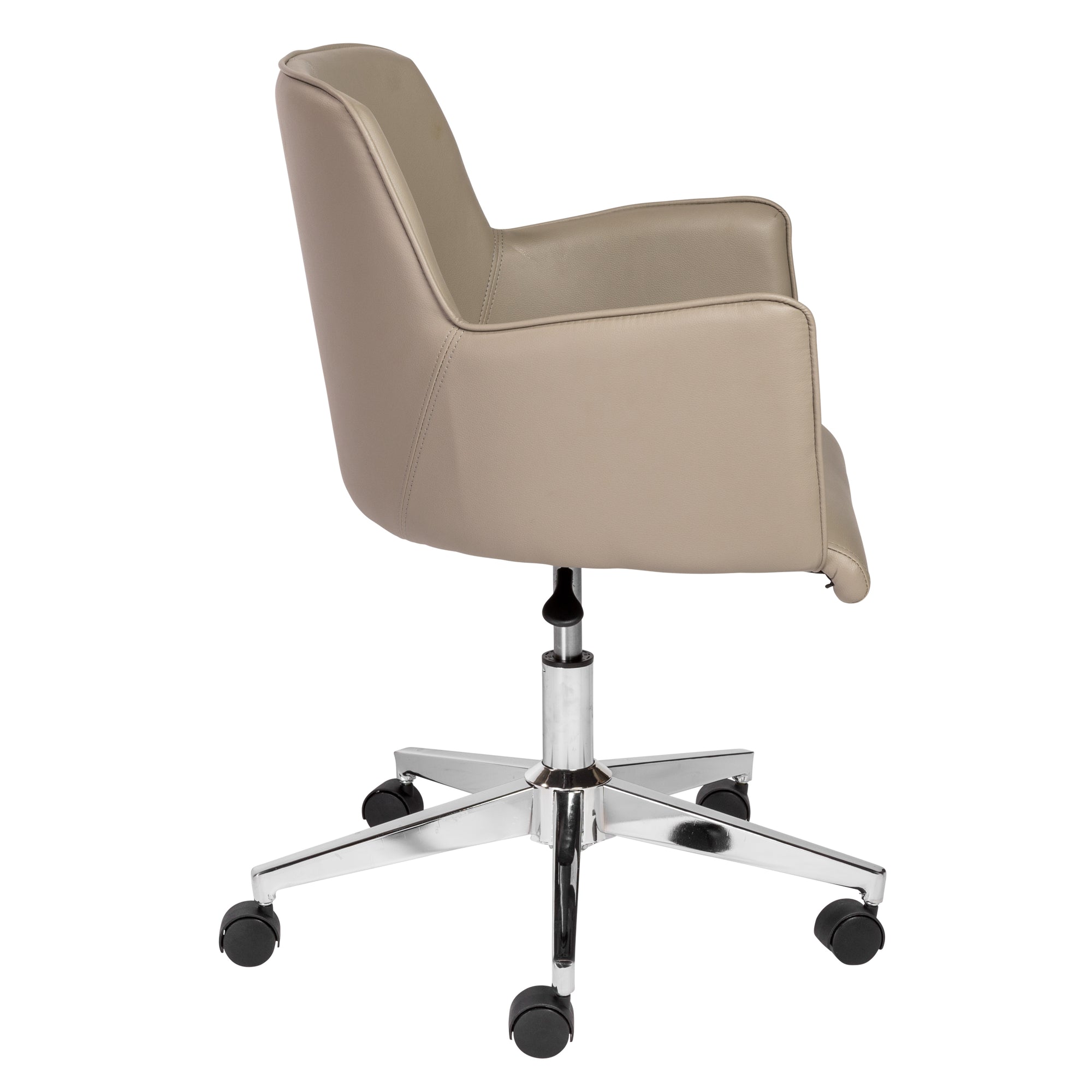 Curved Professional Office Chair in Taupe