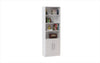Contemporary Well-Crafted Tall White Bookcase
