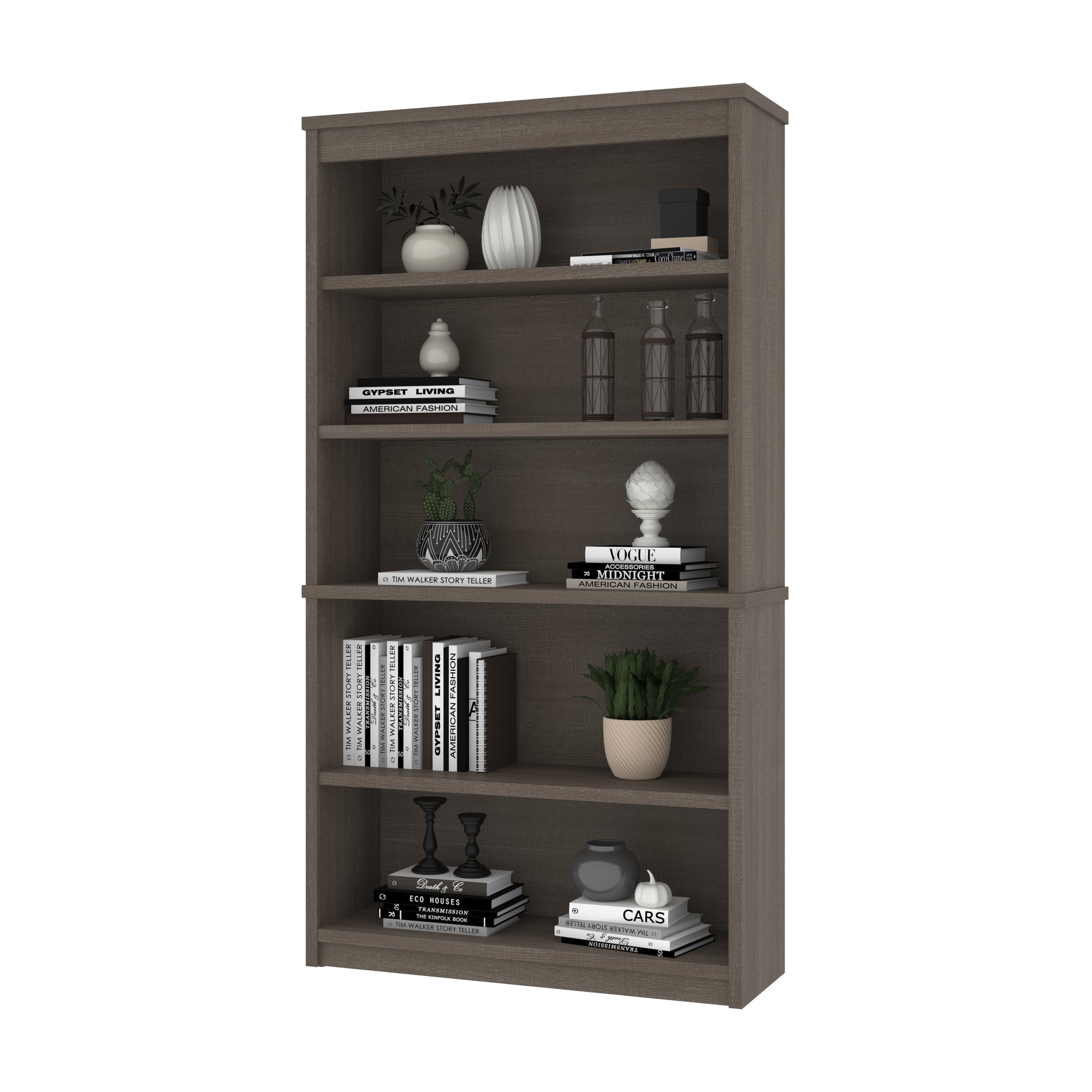 36" Bold Bookcase in Bark Gray