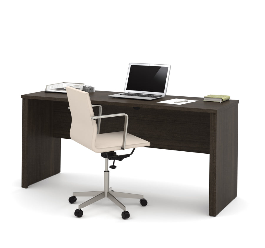 Narrow 66" Office Desk in Dark Chocolate