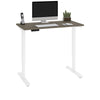 48" Walnut Gray Petite Adjustable Desk