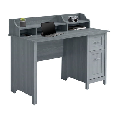47" Secretary-Style Desk in Gray