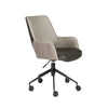 Light Gray Fabric & Dark Gray Leatherette Tilting Office Chair