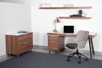 Tweed Office Chair in Dark Gray