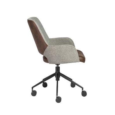 Tweed Office Chair in Light Brown