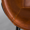 Low-Back Brown Leatherette Guest or Conference Chair (Set of 2)