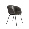 Low-Back Gray Leatherette Guest or Conference Chair (Set of 2)