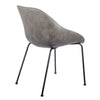 Dark Gray Conference / Guest Chair with Black Steel Base (Set of 2)