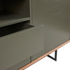 Understated Black & Walnut Office Credenza