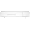 82" Low-Profile White Lacquer Storage Credenza