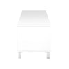 82" Low-Profile White Lacquer Storage Credenza