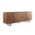 Stylish 79" Storage Credenza in American Walnut and Brushed Stainless Steel