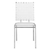 Modern Crisscross White Guest or Conference Chair (Set of 4)