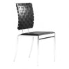 Modern Crisscross Black Guest or Conference Chair (Set of 4)