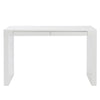 Modern 47" White Lacquer Office Desk with Drawers