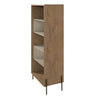 Eye-Catching White & Wood Storage Bookcase