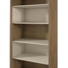 Eye-Catching White & Wood Storage Bookcase