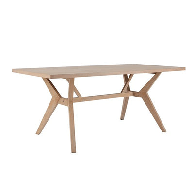 72" Oak Veneer Desk or Meeting Table in Smooth Wheat Finish