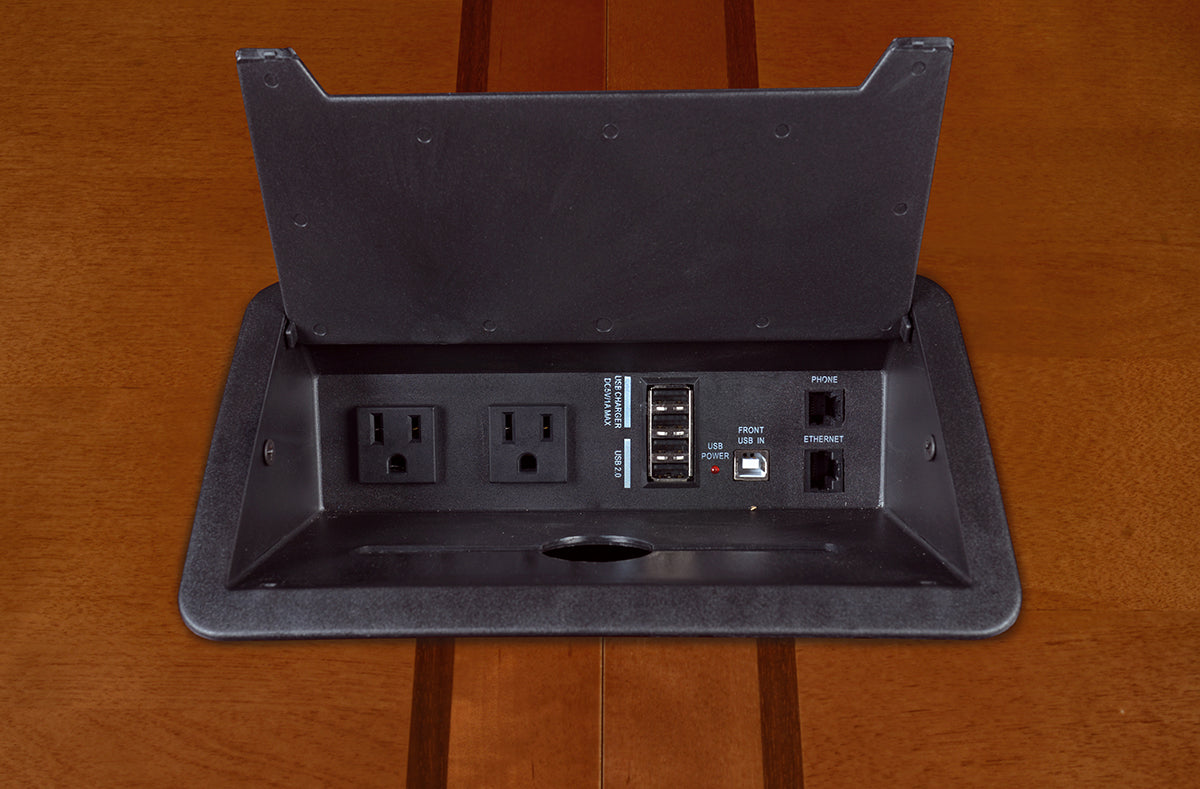 Premium Cherry Veneer 120" Rectangular Conference Table