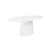 Modern White Lacquer 79" Oval Conference Table or Executive Desk