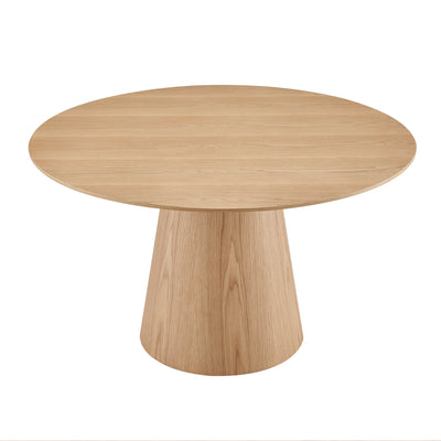 54" Round Conference Table or Desk in Oak