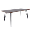 71" Stunning American Walnut Executive Desk