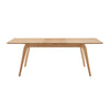 63"-83" Extending Conference Table with Oak Veneer and Solid Wood Frame