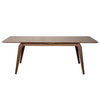 63"-83" Extending Conference Table with Walnut Veneer and Solid Wood Frame