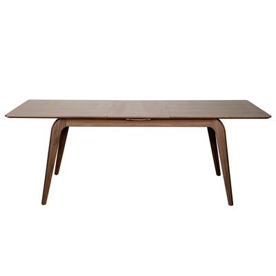 63"-83" Extending Conference Table with Walnut Veneer and Solid Wood Frame