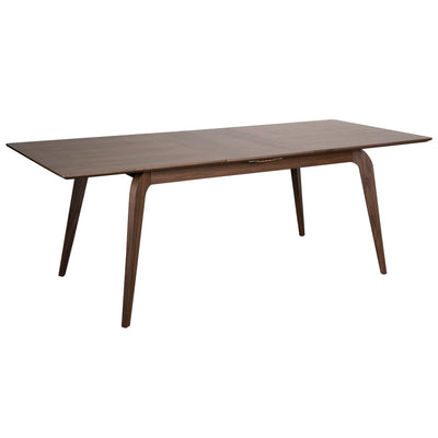 63"-83" Extending Conference Table with Walnut Veneer and Solid Wood Frame
