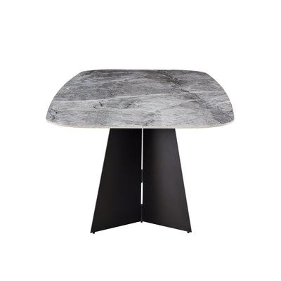 94" Conference Table with Ceramic Marble-Pattern Top