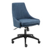 Blue Denim Office Chair with Low Arms