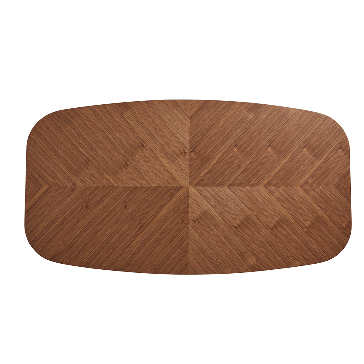 79" Modern Executive Desk with Walnut Top & Dark Gray Steel Base