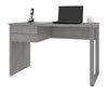 47" Refined Office Desk in Platinum Gray with U-Shaped Metal Leg