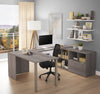 60" U-Shaped Executive Desk in Bark Gray