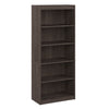 30" Gray Maple 5-Shelf Bookcase