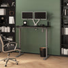 48" Twin Monitor Adjustable Desk in Two-Tone Gray