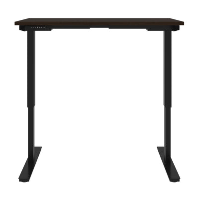 48" Office Desk in Dark Chocolate with Electric Height Adjustment from 28 - 45"