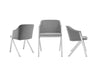 Sophisticated Gray Eco-Leather Guest or Conference Chair